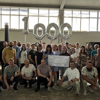 Компания ВОДПРОМТЕХ отметила выпуск 1000 установки